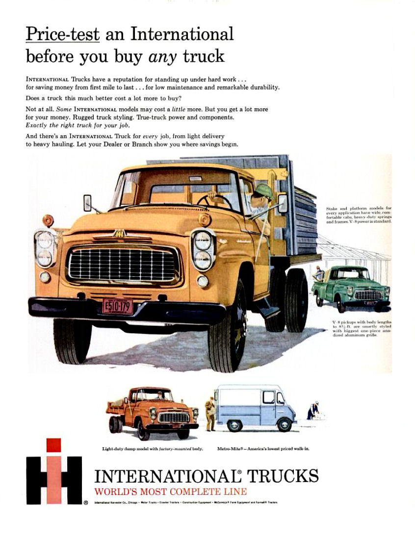 1960 International Auto Advertising